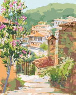 Zuty - Painting by Numbers - Walkway to the Sea, 40X50 Cm, Canvas - Painting by Numbers