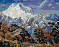 Zuty - Painting by Numbers - View of Mount Elbrus, 80X100 Cm, Canvas - Painting by Numbers