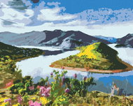 Zuty - Painting by Numbers - River Meanders, 80X100 Cm, Canvas - Painting by Numbers