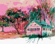 Zuty - Painting by Numbers - House in a Bavarian Village, 40X50 Cm, Canvas+Frame - Painting by Numbers