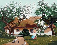 Zuty - Painting by numbers - SPRING MORNING IN THE HOLIDAY, 80x100 cm, stretched canvas on frame - Painting by Numbers