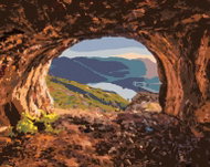 Zuty - Painting by Numbers - View from the Cave, 80X100 Cm, Canvas - Painting by Numbers