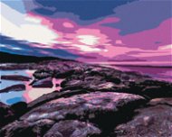 Zuty - Painting by Numbers - SUNSET OVER THE STONES, 80x100 cm, stretched canvas on frame - Painting by Numbers