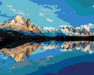 Zuty - Painting by Numbers - Summer Panorama of Lac Blanc Lake, 80X100 Cm, Canvas+Frame - Painting by Numbers