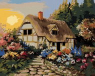 Zuty - Painting by Numbers - Fairy Cottage, 40X50 Cm, Canvas+Frame - Painting by Numbers