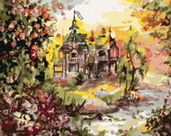 Zuty - Painting by Numbers - Fairy House, 80X100 Cm, Canvas - Painting by Numbers