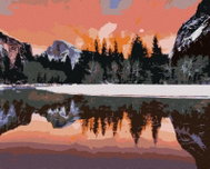Zuty - Painting by Numbers - Landscape of Yosemite National Park in California, 80X100 Cm, Canvas+R - Painting by Numbers
