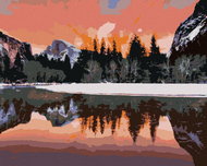 Zuty - Painting By Numbers - Landscape of Yosemite National Park In California, 80X100 Cm, Canvas - Painting by Numbers