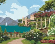 Zuty - Painting by Numbers - Beautiful Coast In Italy, 40X50 Cm, Canvas+Frame - Painting by Numbers