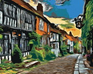 Zuty - Painting by Numbers - Alley in East Sussex, 40X50 Cm, Canvas+Frame - Painting by Numbers