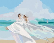 Zuty - Painting by Numbers - Wedding on the Beach, 80X100 Cm, Canvas - Painting by Numbers