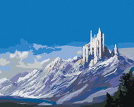 Zuty - Painting by Numbers - Castle in the Mountains, 80X100 Cm, Canvas+Frame - Painting by Numbers