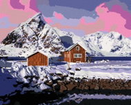 Zuty - Painting by Numbers - Amazing Landscape of Lofoten Islands, 40X50 Cm, Canvas - Painting by Numbers