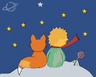Zuty - Painting by Numbers - The Little Prince and the Stars, 80X100 Cm, Canvas - Painting by Numbers