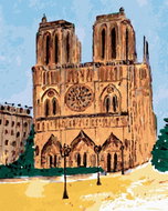 Zuty - Painting by Numbers - Notre Dame In Paris On A Clear Day, 40X50 Cm, Canvas - Painting by Numbers