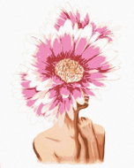 Zuty - Painting by Numbers - Woman With Pink Flower On Her Head, 40X50 Cm, Canvas - Painting by Numbers