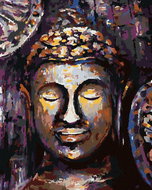 Zuty - Painting by Numbers - Buddha in Colours, 40X50 Cm, Canvas+Frame - Painting by Numbers
