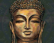 Zuty - Painting by Numbers - Golden Buddha, 80X100 Cm, Canvas+Frame - Painting by Numbers