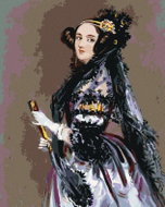 Zuty - Painting By Numbers - Portrait of Ada Lovelace (Alfred Edward Chalon), 80X100 Cm, Canvas+Fram - Painting by Numbers