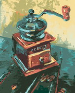 Zuty - Painting by Numbers - Coffee Grinder, 80X100 Cm, Canvas - Painting by Numbers