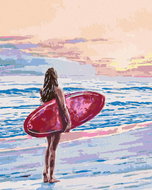 Zuty - Painting by Numbers - Surfer, 40X50 Cm, Canvas - Painting by Numbers