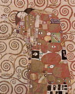 Zuty - Painting by Numbers - Embrace (G. Klimt), 80X100 Cm, Canvas+Frame - Painting by Numbers