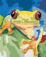 Zuty - Painting by Numbers - Frog Sitting on a Leaf, 40X50 Cm, Canvas - Painting by Numbers