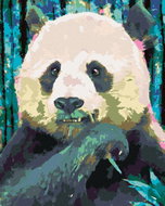 Zuty - Painting by Numbers - Colorful Panda, 80X100 Cm, Canvas - Painting by Numbers