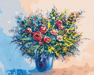 Zuty - Painting by Numbers - Huge Bouquet of Spring Flowers, 40X50 Cm, Canvas - Painting by Numbers