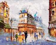 Zuty - Painting by Numbers - Street View Paris, 80X100 Cm, Canvas - Painting by Numbers