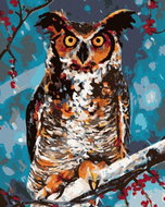 Zuty - Painting by Numbers - Owl in the Forest, 40X50 Cm, Canvas - Painting by Numbers