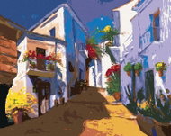 Zuty - Painting by Numbers - Spanish Alley, 40X50 Cm, Canvas+Frame - Painting by Numbers