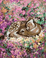 Zuty - Painting by Numbers - Carousel Among Flowers, 40X50 Cm, Canvas+Frame - Painting by Numbers