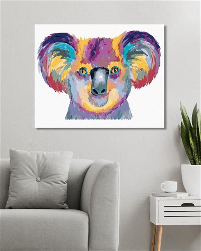 Artistic Colorful Koala – Paint By Numbers