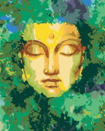 Zuty - Painting by Numbers - Buddha And Nature, 40X50 Cm, Canvas+Frame - Painting by Numbers