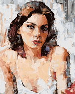 Zuty - Painting by Numbers - Painted Woman Portrait, 80X100 Cm, Canvas - Painting by Numbers