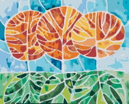 Zuty - Painting by Numbers - Trees for Autumn Mosaic, 80X100 Cm, Canvas+Frame - Painting by Numbers