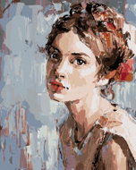 Zuty - Painting by Numbers - Mysterious Painted Woman, 80X100 Cm, Canvas+Frame - Painting by Numbers