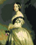 Zuty - Painting by Numbers - Queen Victoria (F. X. Winterhalter), 40X50 Cm, Canvas - Painting by Numbers