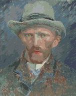 Zuty - Painting by Numbers - Self-Portrait Ii (Van Gogh), 80X100 Cm, Canvas+Frame - Painting by Numbers