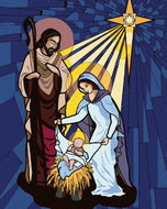 Zuty - Painting by Numbers - Holy Family, 80X100 Cm, Canvas - Painting by Numbers