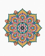 Zuty - Painting by Numbers - Mandala Iii, 80X100 Cm, Canvas+Frame - Painting by Numbers