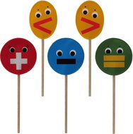 Mathematical markers, 5-part set, teaching aid - Educational Set