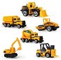 KIK Set of construction cars - 6 pieces - Toy Car Set