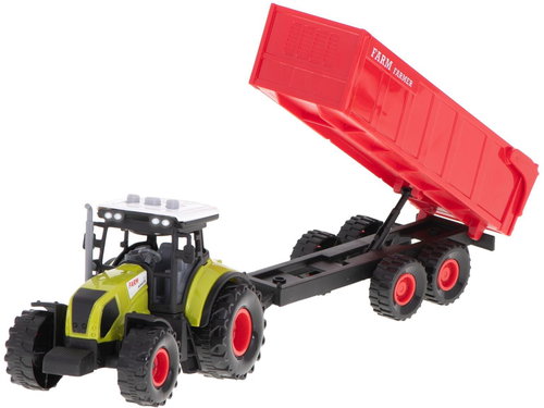 KIK KX5909 Agricultural tractor with trailer with sounds - Tractor - Main image