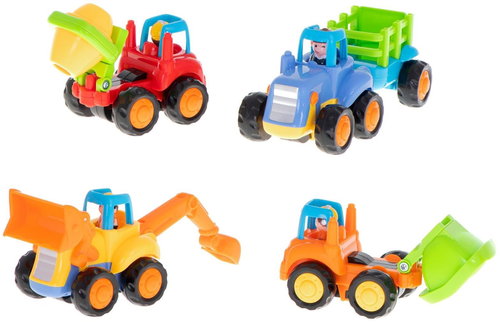 KIK KX6007 Set of construction vehicles 4 pcs - Toy Car - Main image