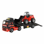 Wader 57105 Volvo Car Trailer + Loader - Toy Car