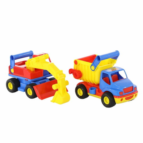 Polesie Auto ConsTruck dump truck + excavator - Toy Car - Main image