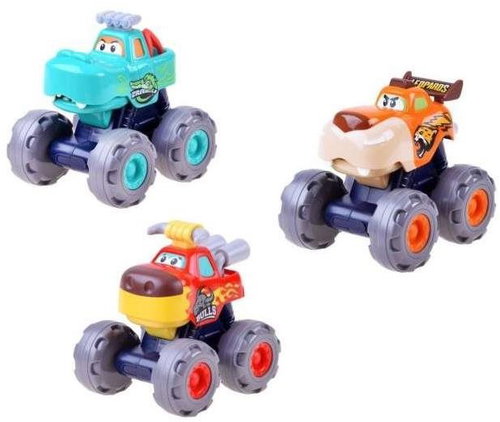 KIK KX5593 Off-road cars Monster Truck 3 pcs - Toy Car Set - Main image