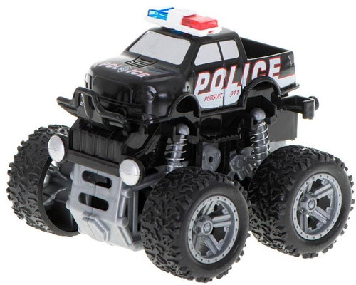 KIK Off-road Monster Truck 1:36 Police black - Toy Car - Main image